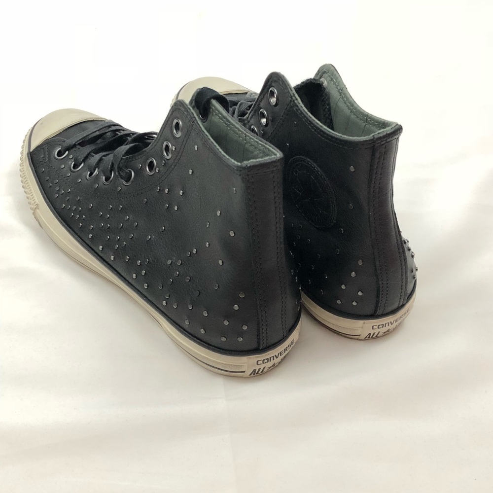 Converse John Varvatos Black Mini Studded Size 9.5 - Picture 5 of 5